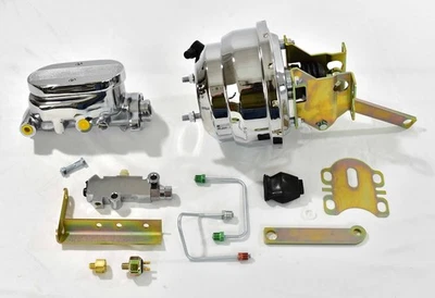 1965-1968 Ford Galaxie chrome power brake booster master proportioning valve pv4 - Image 1 of 4