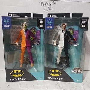 2x DC Direct Multiverse  2 Two Face McFarlane Platinum Edition Chase +Reg Figure - Picture 1 of 6