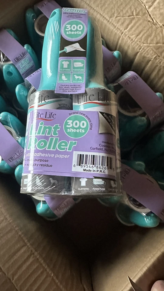 Venta al por mayor Lote Rodillos de Pelusa 60 Pack 3600 Hojas (12x5packs) Foto 1 de 4