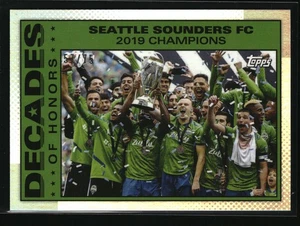 2025 Topps MLS 30th Anniversary Seattle Sounders Silver Foil Sounders FC /75 - Picture 1 of 2