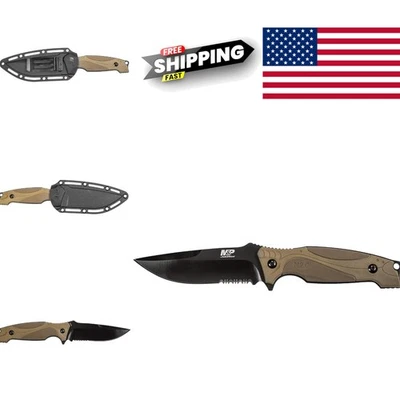 Cuchillo robusto de 9 pulgadas con hoja de 4 pulgadas y mango de goma duradero para aventuras Foto 1 de 4