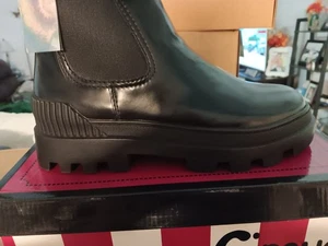 Sam Edelman Women’s Laguna Chelsea Leather Boot Black Size 8M - Picture 1 of 4
