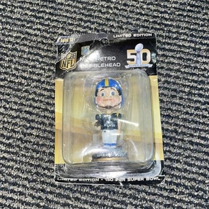 Super Bowl XLVIII Mini Retro Wackelkopf Neu In Box 50 Jahre Limitiert Broncos - Bild 1 von 3