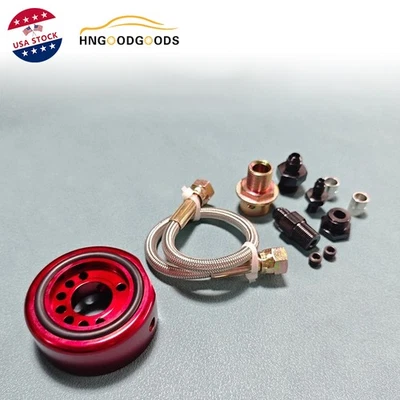 Juego de conversión de cabezal VTEC rojo para kit sándwich placa adaptadora de aluminio LS/B18/B20 Foto 1 de 4