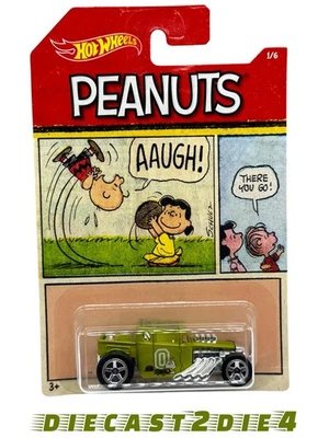 New/Sealed Hot Wheels 2017 BONE SHAKER #1/6 Peanuts Charlie Brown Free Shipping! - Image 1 of 4