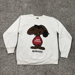 Vintage 80s Snoopy Joe Polo Sweatshirt Adult Medium Cartoon - Picture 1 of 6
