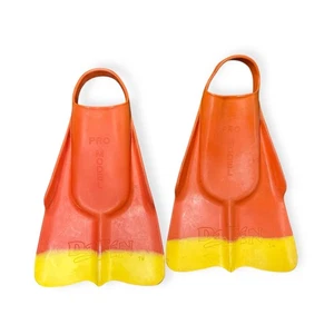 Da Fin Hawaii Pro Model Swim Bodyboard Flossen - Größe M 7-8 - Orange/Gelb - Bild 1 von 3