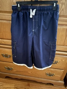 Arizona Boy’s Cargo Shorts Navy with Drawstring Waist - Picture 1 of 3