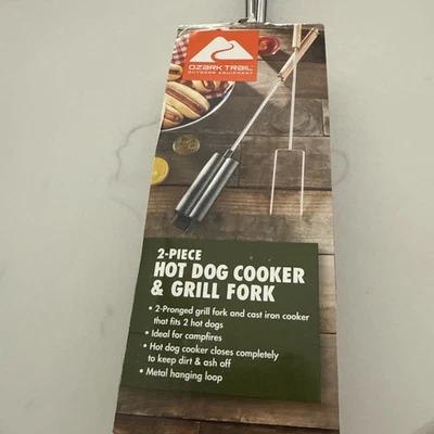 2 Piece Hot Dog Cooker & Grill Fork Ozark Trail - Image 1 of 4
