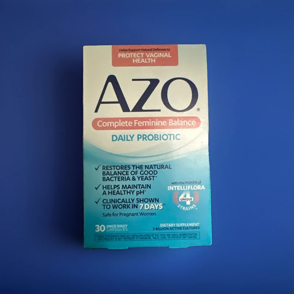 Cápsula probiótica AZO Complete Feminine Balance - 30 unidades Foto 1 de 1