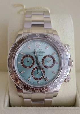 NUEVO CON PAPELES Reloj Rolex Daytona GLACIER ICE BLUE Platino 116506 78596 Foto 1 de 4