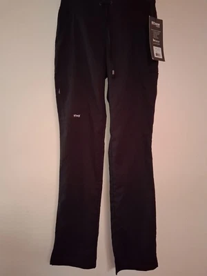 Grey's Anatomy Barco Black Scrub Pocket Pants Size XXS TALL.  NEW WITH TAGS - Image 1 of 4