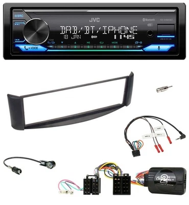 JVC Bluetooth DAB USB Lenkrad Autoradio für Smart ForTwo 04-07 schwarz - Bild 1 von 4