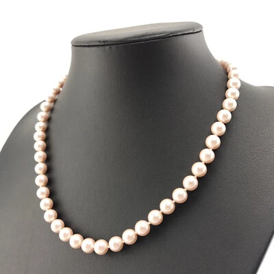 ⭐ Pierre Lang Halskette Collier Anhänger Strick Kette Perle Magnet Gold Go 155 ⭐ - Bild 1 von 3