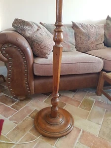 Vintage Oak Standard Lamp, 154 cm high - Picture 1 of 7