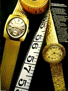 1969 Bulova Christian Dior Originaldruck Werbung 8,5 x 11" - Bild 1 von 3