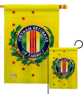 Vietnam Veteran Militär Geschenk Danke Held Garten Haus Hof Flagge Banner - Bild 1 von 13