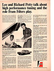 1967 PLYMOUTH BELVEDERE GTX NASCAR  / RICHARD & LEE PETTY  ~  ORIGINAL FRAM AD