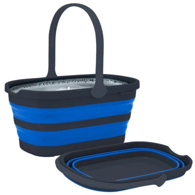 infactory Kunststoffeimer: Faltbarer rechteckiger Eimer mit Griff, 14 Liter - Bild 1 von 4