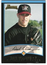 2001 Bowman Draft Picks Dave Williams Rookie Pittsburgh Pirates #BDP34