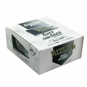 RIZLA SILVER KING SIZE SLIM ULTRADÜNNE ZIGARETTEN RAUCHEN BLÄTTCHEN ORIGINAL - Bild 1 von 8