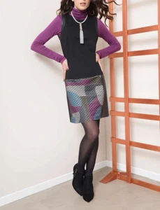 Edas abito donna Gusuro vestito CICLAMINO dress taglie forti comode smanicato - Picture 1 of 2