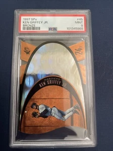 1997 KEN GRIFFEY JR Upper Deck Spx Diecut BRONZE #45 PSA 9 Low Pop - Picture 1 of 2