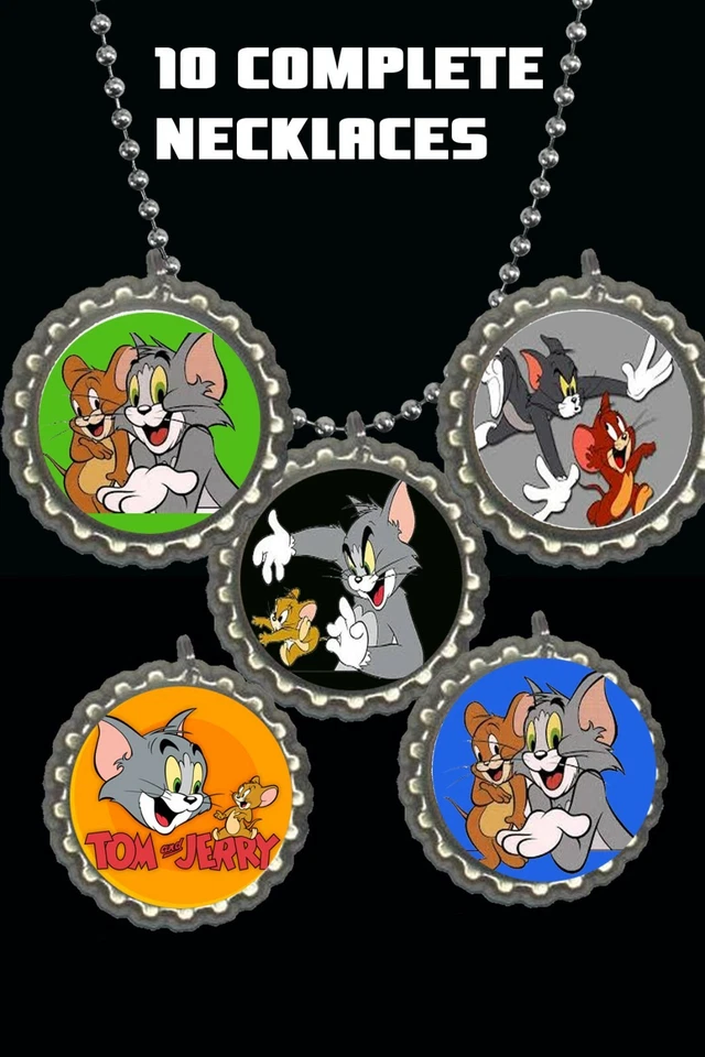 Tom and Jerry ожерелье вечеринки пользу лот из 10 полный день рождения трофейная сумка   - Изображение 1 из 1