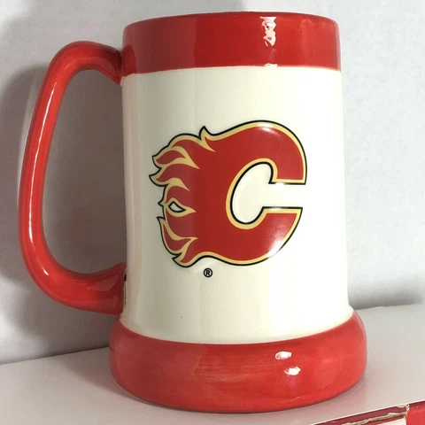 Calgary Flames NHL Hockey 30oz/800ml Ceramic Mug / Stein by HG Brands - MG Cover