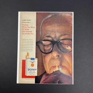 Vintage 1958 Viceroy Cigarettes Magazine Ad 11"x14" Brown & Williamson Tobacco - Picture 1 of 1