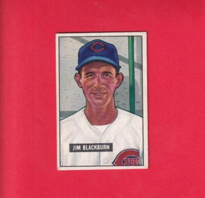 1951 Bowman #287 Jim Blackburn G/VG Cincinnati Reds Lot#20992 - Image 1 of 2