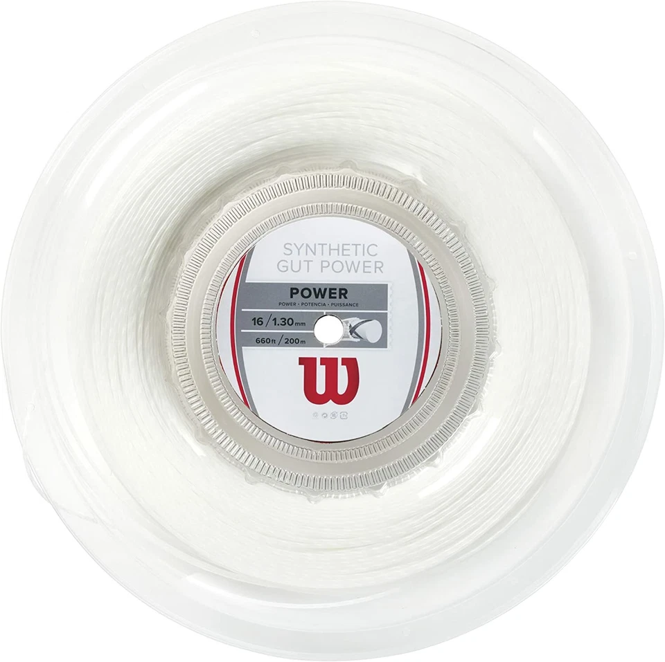 Wilson Synthetic Gut Power 660-feet Reel White WRZ905100