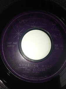 DOO-WOP SOUL 45/ THE STEREOS "MUMBLING WORD" / "GOOD NEWS" HEAR - Imagen 1 de 1