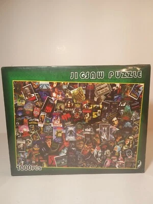 Classic Horror Movie Jigsaw Puzzle NEW Collage 1000 Pieces 70cm X 50cm - Image 1 of 4