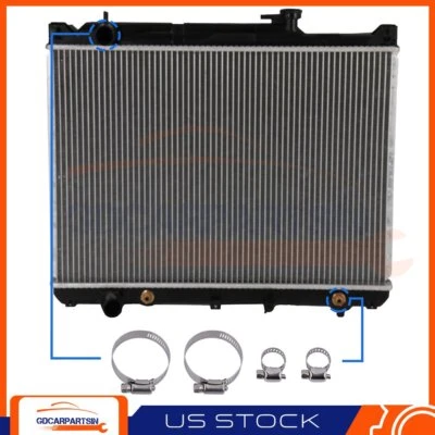 Radiador para Suzuki Grand Vitara 2001-2005 con 4 abrazaderas de manguera de aceite CU2430 Foto 1 de 4
