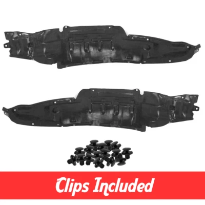 Front Driver & Passenger Side Fender Liner Set w/ Clips For 2000-2004 Xterra Foto 1 de 4