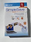 Memorex Simple Save Photo And Video Back Up Discs DVDS 5 Pack - NEW