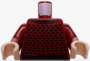 Lego Dark Red Torso Crew Neck Sweater with Black Pattern Dark Red Arms - Picture 1 of 2