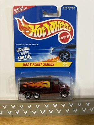 Hot Wheels Heat Fleet Series Smoldering Looks Peterbilt Tank Truck! 7sp. 1:64! - Image 1 of 4
