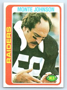 1978 Topps #282 Monte Johnson   Oakland Raiders