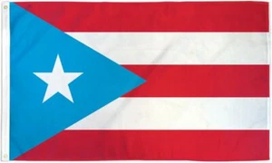 "PUERTO RICO LIGHT BLUE" flag 3x5 ft polyester banner PR Azul Celeste sky blue - Picture 1 of 5