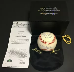 Duke Snider Signed INS 15 Stat NL Baseball Autograph HOF RJ.COM COA LE /1000 - Picture 1 of 11