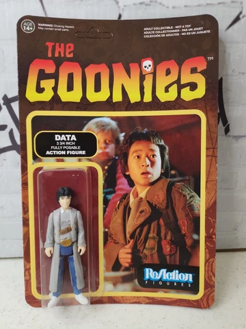 Funko ReAction The Goonies Data Action Figure 3 3/4" Tall Unpunched Cover