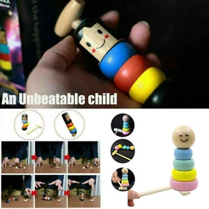 Unbreakable Wooden Toy The Wooden Stubborn Man Toy Funny Gifts KId - Picture 1 of 12
