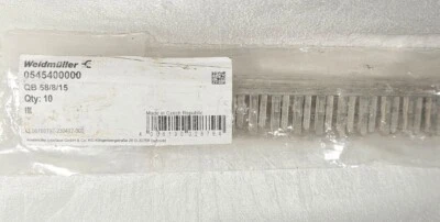 10 Weidmuller #0545400000 Cross Connection Jumper Terminal Blocks QB 58/8/15 - Image 1 of 2