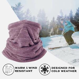 Winter Fleece Half Face Mask Warmer Scarf Tube Neck Gaiter Ski Windproof Bandana