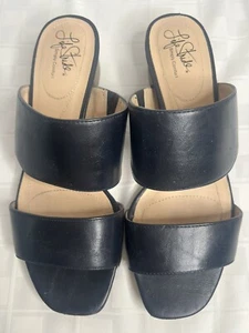 LifeStride Damen-Sandalen Blockabsatz marineblau Größe 8,5 M einfach bequem gebraucht - Bild 1 von 5