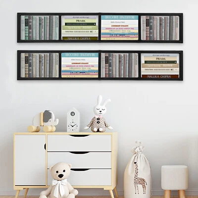 Плавающая полка настенное крепление стойка для хранения компакт-дисков DVD-дисков органайзер полки большие 2 шт. - Изображение 1 из 4