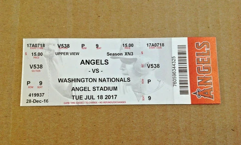 TICKET ONLY ~ Mike Trout 2017 Angels MVP Double DUAL Bobblehead SGA ~TICKET ONLY Cover