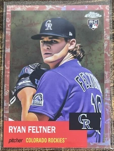 2022 Topps Platinum Anniversary Ryan Feltner Rose Gold Rookie #08/75 Rockies #39 - Picture 1 of 2